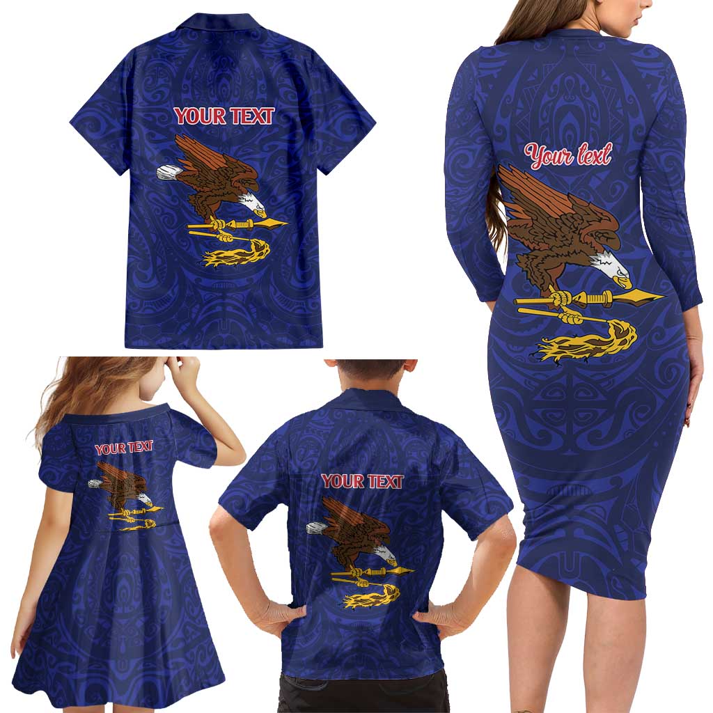 American Samoa Heart Tribal Personalized Family Matching Long Sleeve Bodycon Dress and Hawaiian Shirt Polynesian Patterns LT9 - Polynesian Pride