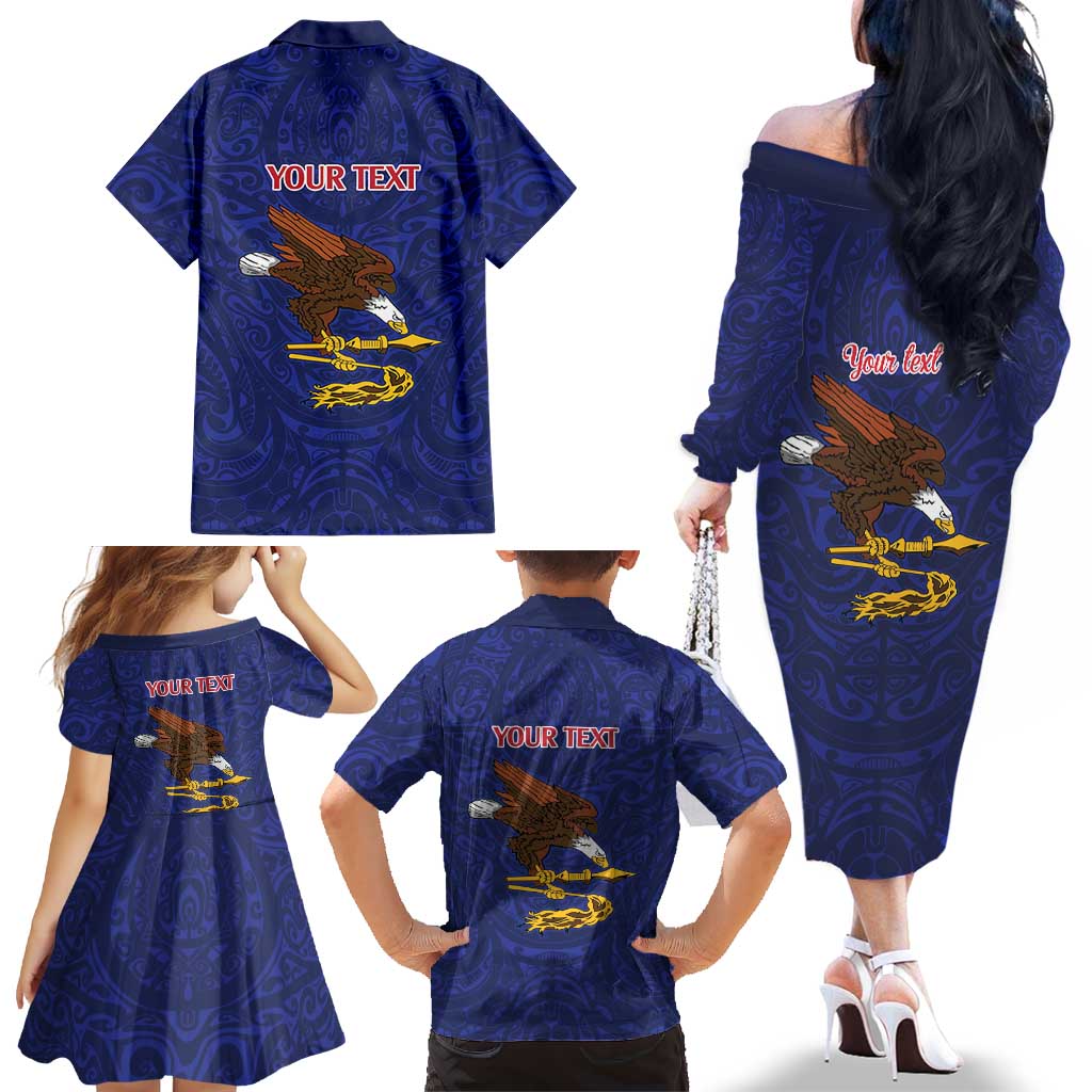 American Samoa Heart Tribal Personalized Family Matching Off The Shoulder Long Sleeve Dress and Hawaiian Shirt Polynesian Patterns LT9 - Polynesian Pride