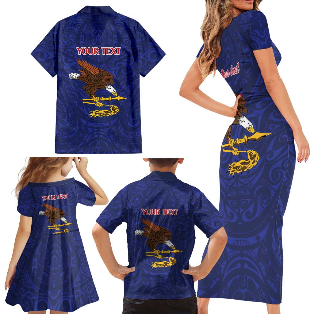 American Samoa Heart Tribal Personalized Family Matching Short Sleeve Bodycon Dress and Hawaiian Shirt Polynesian Patterns LT9 - Polynesian Pride