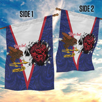 American Samoa Heart Tribal Personalized Garden Flag Polynesian Patterns LT9 - Polynesian Pride