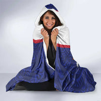 American Samoa Heart Tribal Personalized Hooded Blanket Polynesian Patterns
