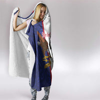 American Samoa Heart Tribal Personalized Hooded Blanket Polynesian Patterns