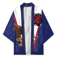 American Samoa Heart Tribal Personalized Kimono Polynesian Patterns