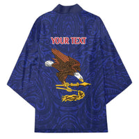 American Samoa Heart Tribal Personalized Kimono Polynesian Patterns