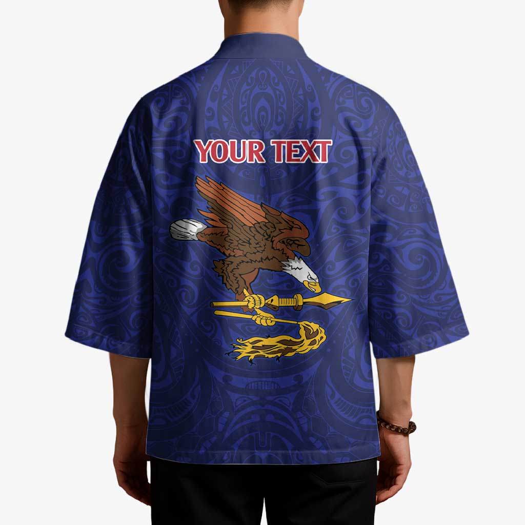 American Samoa Heart Tribal Personalized Kimono Polynesian Patterns