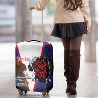 American Samoa Heart Tribal Personalized Luggage Cover Polynesian Patterns LT9 - Polynesian Pride