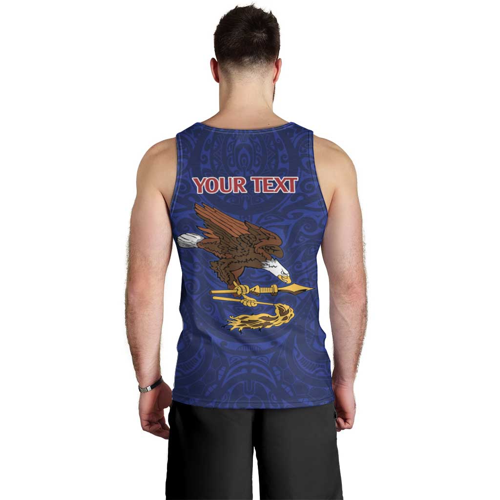 American Samoa Heart Tribal Personalized Men Tank Top Polynesian Patterns LT9 - Polynesian Pride
