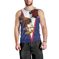 American Samoa Heart Tribal Personalized Men Tank Top Polynesian Patterns LT9 - Polynesian Pride