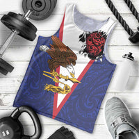 American Samoa Heart Tribal Personalized Men Tank Top Polynesian Patterns LT9 - Polynesian Pride