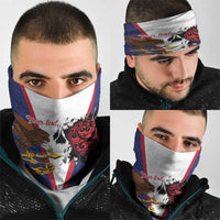 American Samoa Heart Tribal Personalized Neck Gaiter Polynesian Patterns LT9 - Polynesian Pride
