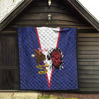 American Samoa Heart Tribal Personalized Quilt Polynesian Patterns LT9 - Polynesian Pride