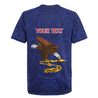 American Samoa Heart Tribal Personalized Rugby Jersey Polynesian Patterns LT9 - Polynesian Pride
