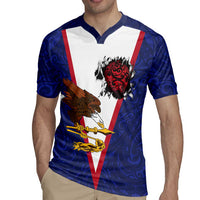 American Samoa Heart Tribal Personalized Rugby Jersey Polynesian Patterns LT9 - Polynesian Pride