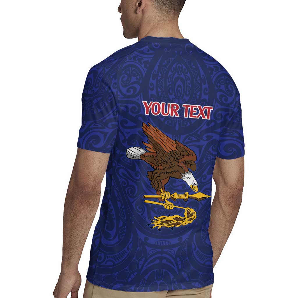 American Samoa Heart Tribal Personalized Rugby Jersey Polynesian Patterns LT9 - Polynesian Pride