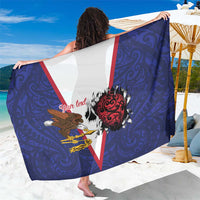 American Samoa Heart Tribal Personalized Sarong Polynesian Patterns
