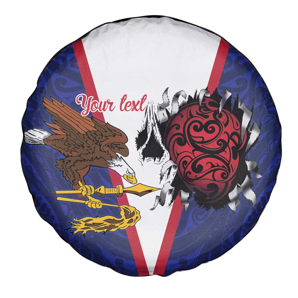 American Samoa Heart Tribal Personalized Spare Tire Cover Polynesian Patterns LT9 - Polynesian Pride