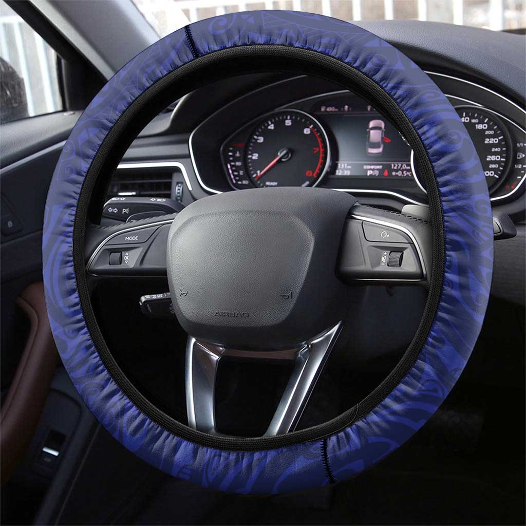 American Samoa Heart Tribal Steering Wheel Cover Polynesian Patterns LT9 - Polynesian Pride