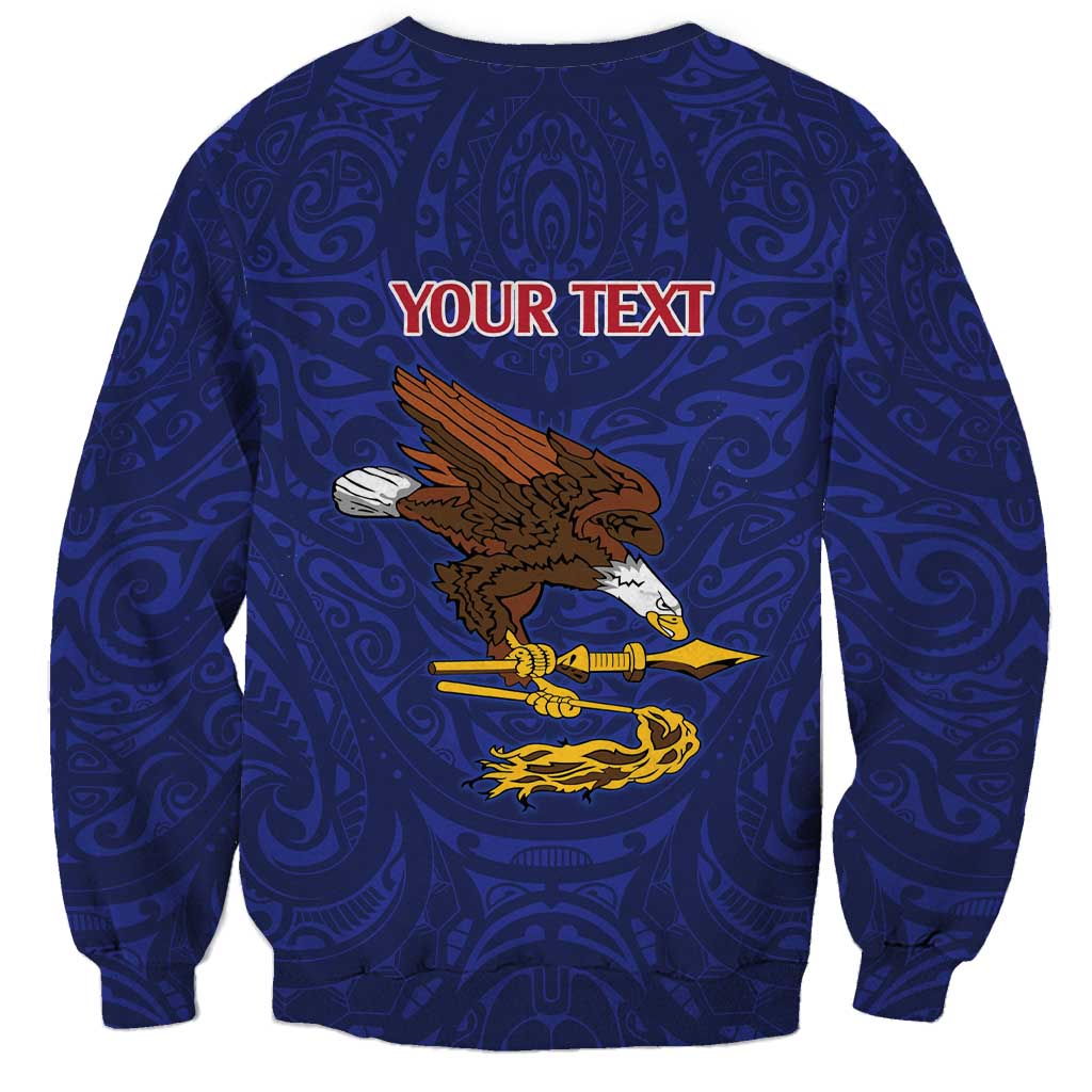 American Samoa Heart Tribal Personalized Sweatshirt Polynesian Patterns LT9 - Polynesian Pride