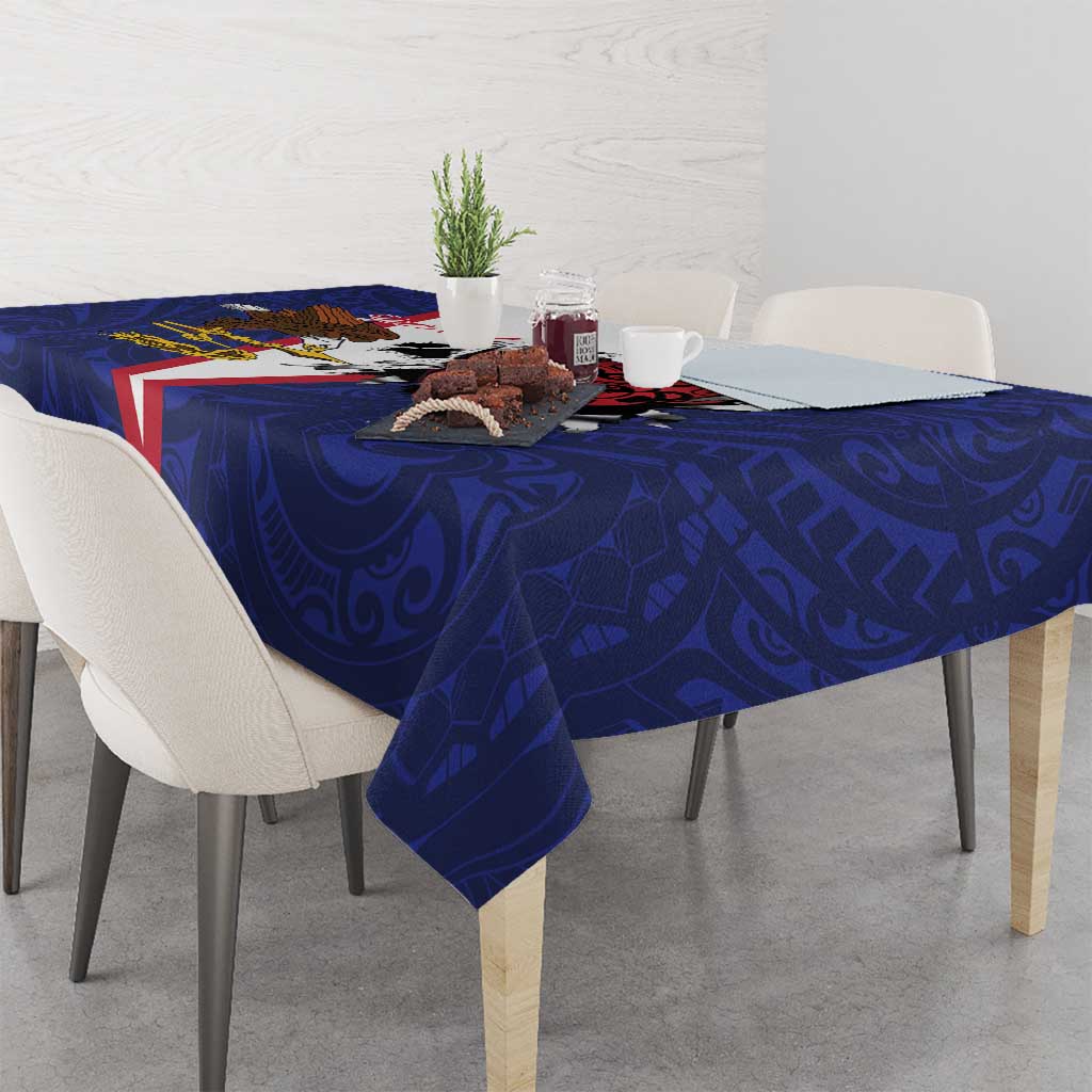 American Samoa Heart Tribal Personalized Tablecloth Polynesian Patterns LT9 - Polynesian Pride