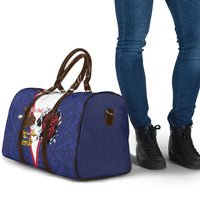 American Samoa Heart Tribal Personalized Travel Bag Polynesian Patterns