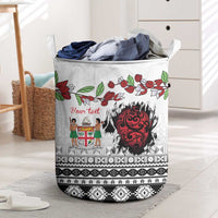 Fiji Heart Tribal Personalised Laundry Basket Polynesian Patterns