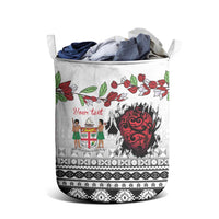 Fiji Heart Tribal Personalised Laundry Basket Polynesian Patterns