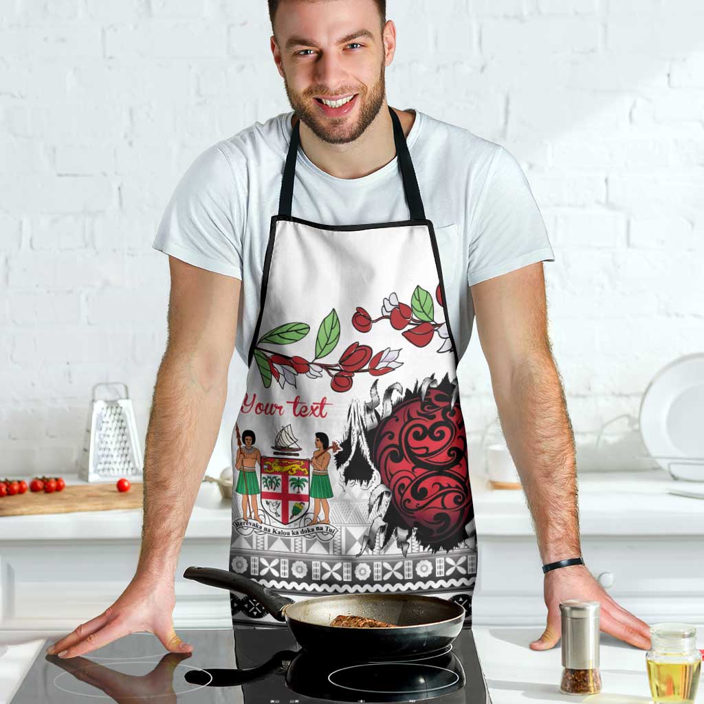 Fiji Heart Tribal Personalised Apron Polynesian Patterns