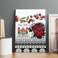 Fiji Heart Tribal Personalised Canvas Wall Art Polynesian Patterns
