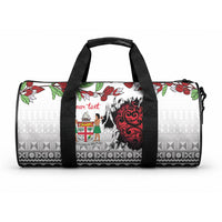 Fiji Heart Tribal Personalised Duffle Bag Polynesian Patterns LT9 One size White - Polynesian Pride