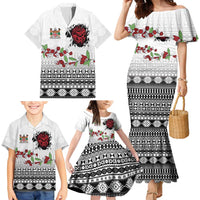 Fiji Heart Tribal Personalised Family Matching Mermaid Dress and Hawaiian Shirt Polynesian Patterns LT9 - Polynesian Pride