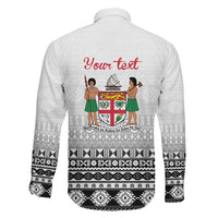 Fiji Heart Tribal Personalised Family Matching Off Shoulder Maxi Dress and Hawaiian Shirt Polynesian Patterns LT9 - Polynesian Pride