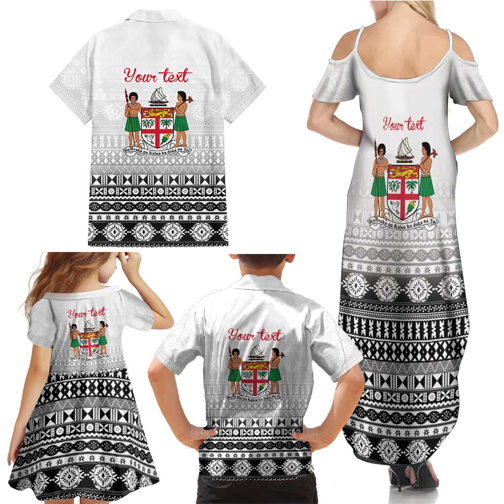 Fiji Heart Tribal Personalised Family Matching Summer Maxi Dress and Hawaiian Shirt Polynesian Patterns LT9 - Polynesian Pride