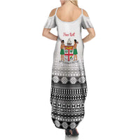 Fiji Heart Tribal Personalised Family Matching Summer Maxi Dress and Hawaiian Shirt Polynesian Patterns LT9 - Polynesian Pride