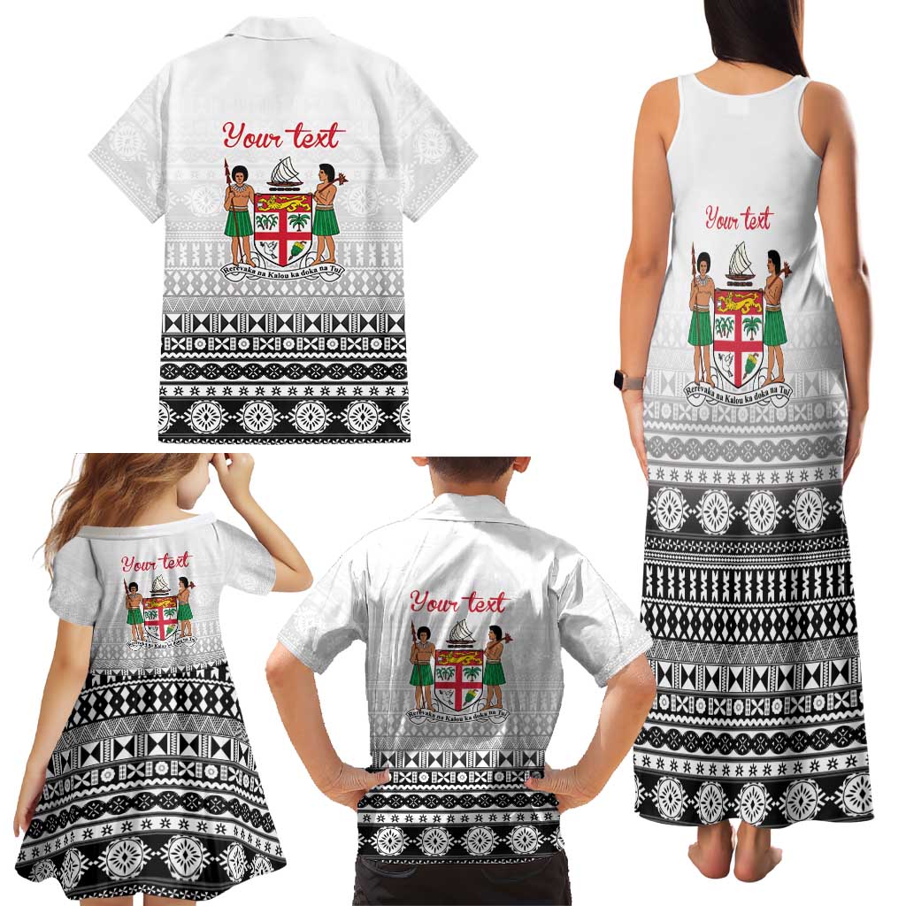 Fiji Heart Tribal Personalised Family Matching Tank Maxi Dress and Hawaiian Shirt Polynesian Patterns LT9 - Polynesian Pride