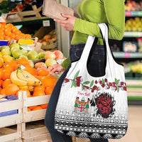 Fiji Heart Tribal Personalised Grocery Bag Polynesian Patterns