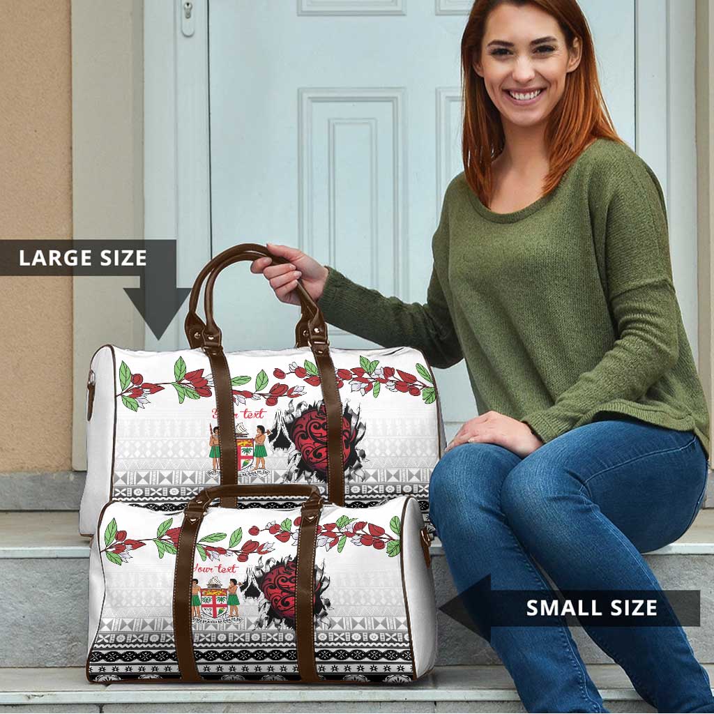 Fiji Heart Tribal Personalised Travel Bag Polynesian Patterns