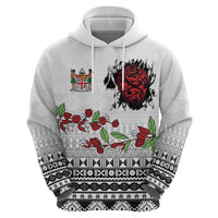 Fiji Heart Tribal Personalised Zip Hoodie Polynesian Patterns