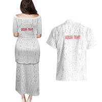 New Zealand Maori Heart Tribal Personalised Couples Matching Puletasi and Hawaiian Shirt Polynesian Patterns LT9 - Polynesian Pride