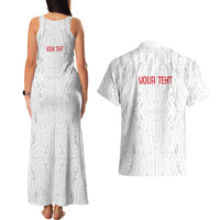 New Zealand Maori Heart Tribal Personalised Couples Matching Tank Maxi Dress and Hawaiian Shirt Polynesian Patterns