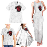 New Zealand Maori Heart Tribal Personalised Family Matching Tank Maxi Dress and Hawaiian Shirt Polynesian Patterns LT9 - Polynesian Pride