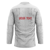 New Zealand Maori Heart Tribal Personalised Hockey Jersey Polynesian Patterns