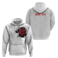 New Zealand Maori Heart Tribal Personalised Hoodie Polynesian Patterns