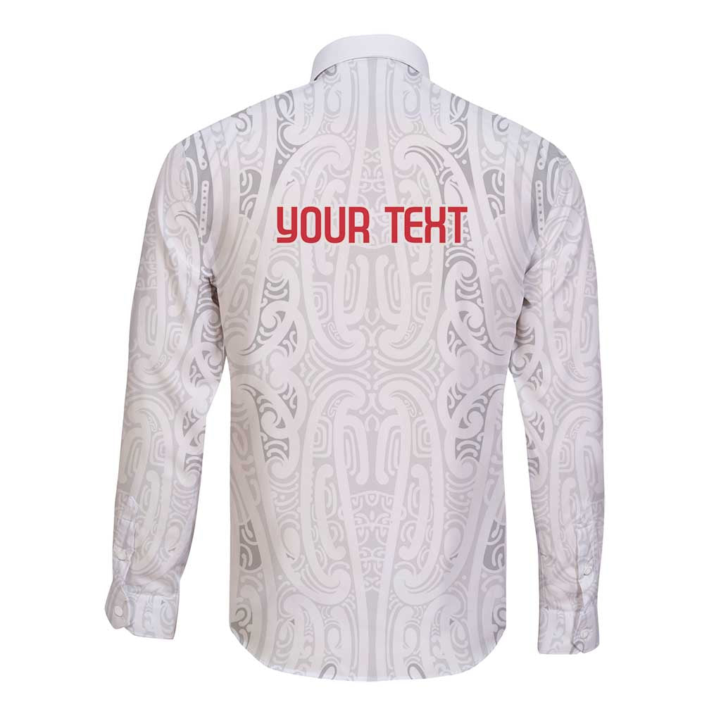 New Zealand Maori Heart Tribal Personalised Long Sleeve Button Shirt Polynesian Patterns LT9 - Polynesian Pride