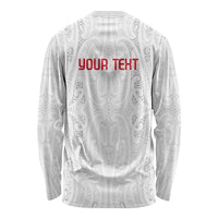 New Zealand Maori Heart Tribal Personalised Long Sleeve Shirt Polynesian Patterns