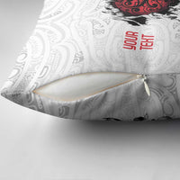 New Zealand Maori Heart Tribal Personalised Pillow Cover Polynesian Patterns