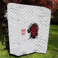 New Zealand Maori Heart Tribal Personalised Quilt Polynesian Patterns