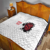 New Zealand Maori Heart Tribal Personalised Quilt Polynesian Patterns