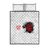 New Zealand Maori Heart Tribal Personalised Quilt Bed Set Polynesian Patterns