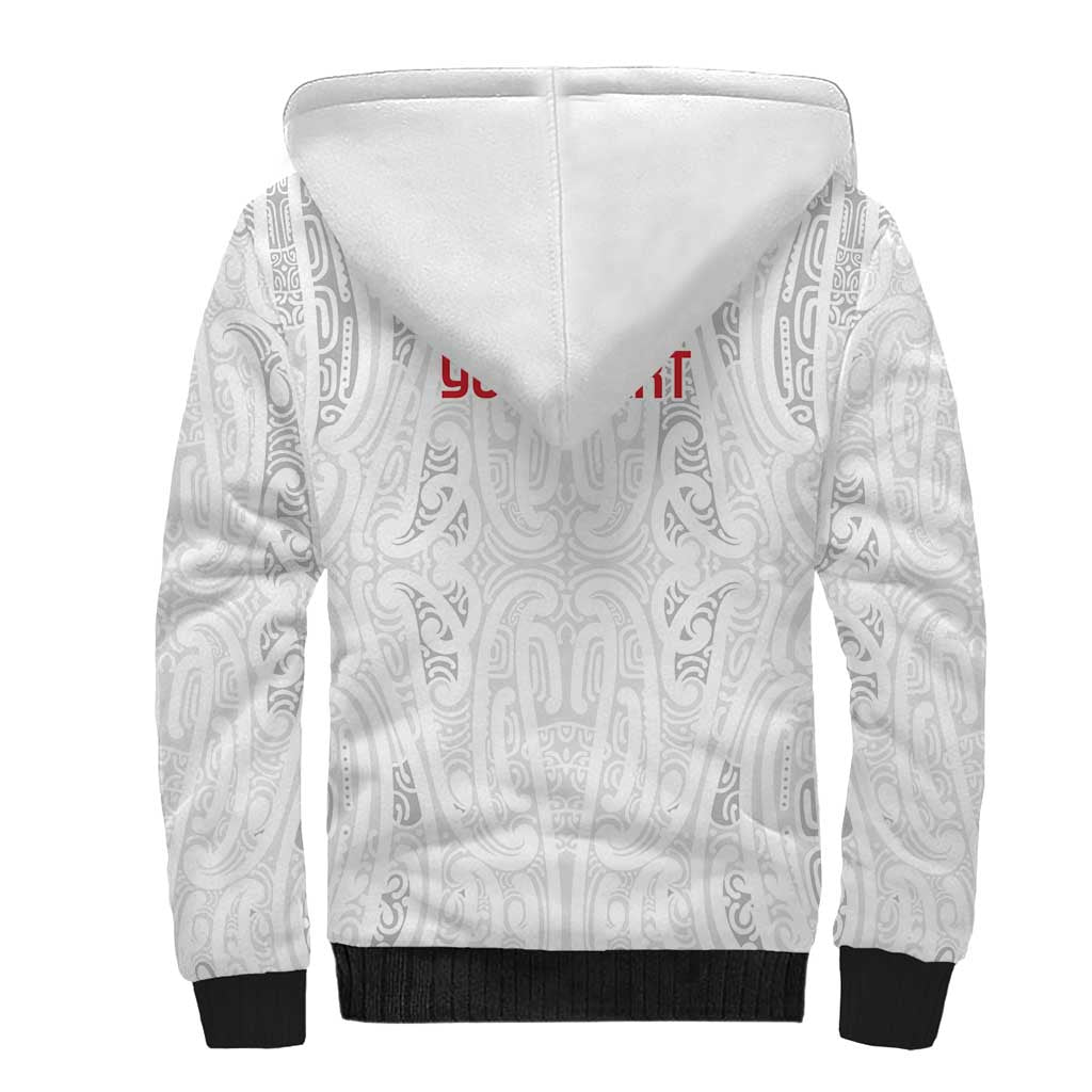 New Zealand Maori Heart Tribal Personalised Sherpa Hoodie Polynesian Patterns LT9 - Polynesian Pride