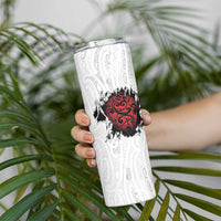 New Zealand Maori Heart Tribal Personalised Skinny Tumbler Polynesian Patterns LT9 - Polynesian Pride